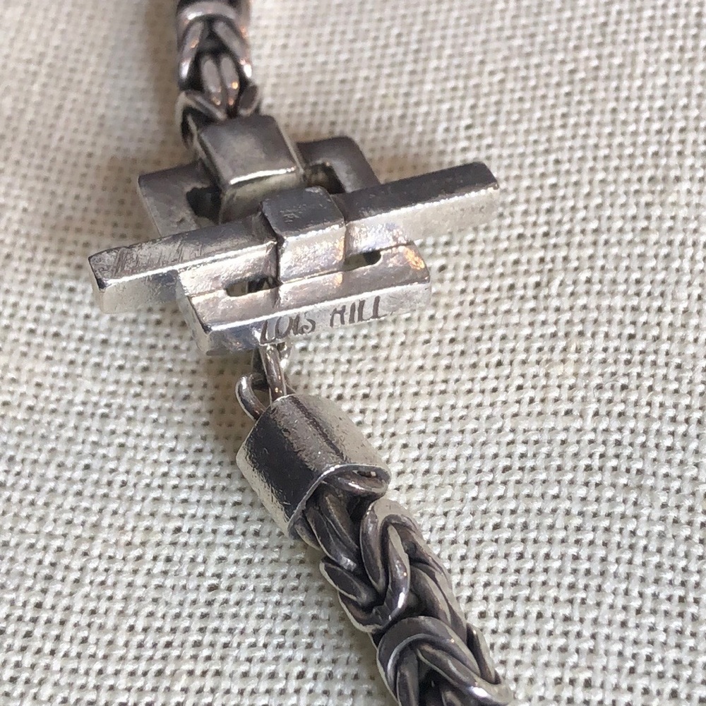 LOIS HILL Sterling Silver Byzantine Toggle Necklace and Bracelet Set - Picture 13 of 17
